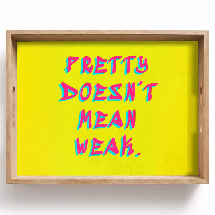 Quote - Minimalistisch - Kleurrijk Dienblad Rechthoek middel -z3d_shopping