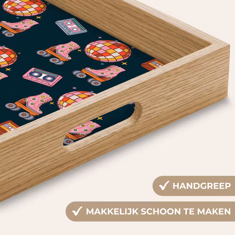 Rolschaatsen - Patroon - Disco Dienblad Rechthoek middel 911 -USP_HandgreepNL