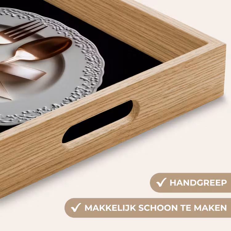 Rose - Strik - Bestek Dienblad Rechthoek middel -USP_HandgreepNL