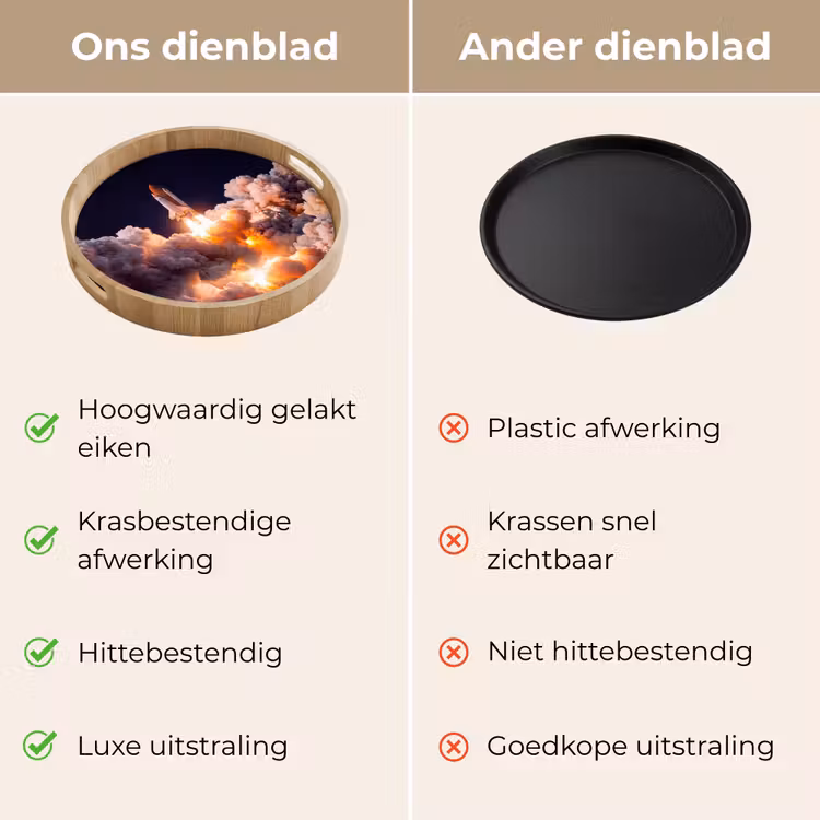 Dienblad - Ruimtevaartuig - Lancering - Sterren - Ruimtevaartuig - Lancering - Sterren Dienblad Rond middel