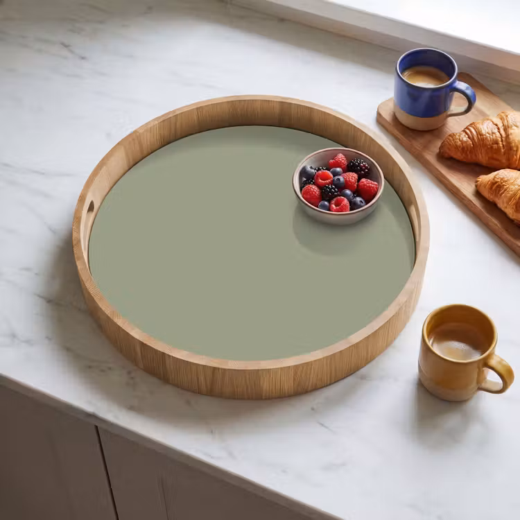 Sage - Mist - Groen Dienblad Rond middel 914 -sfeer2