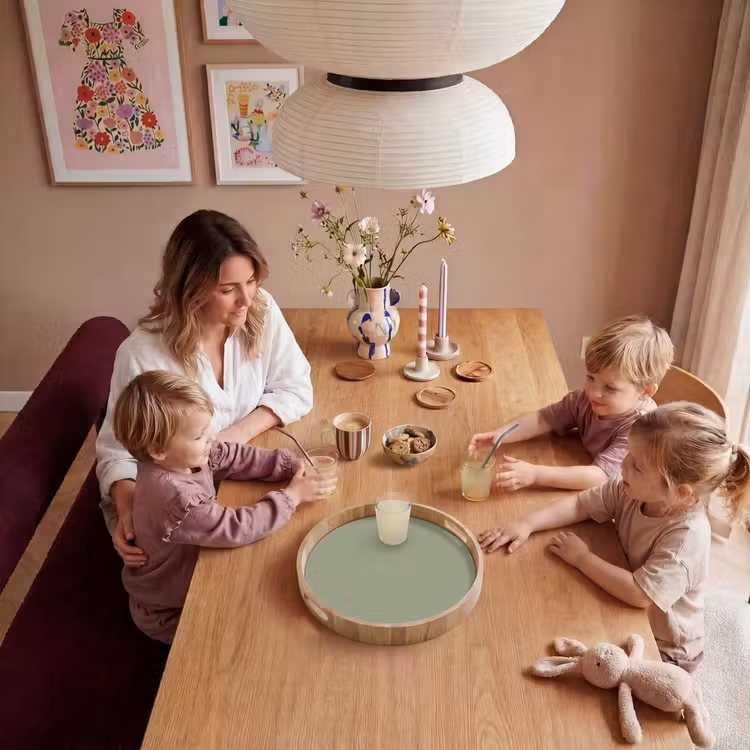 Sage - Mist - Groen Dienblad Rond middel 914 -sfeer4