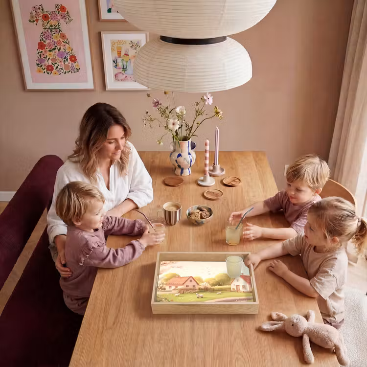 Schapen - Huisje - Platteland Dienblad Rechthoek middel -sfeer4