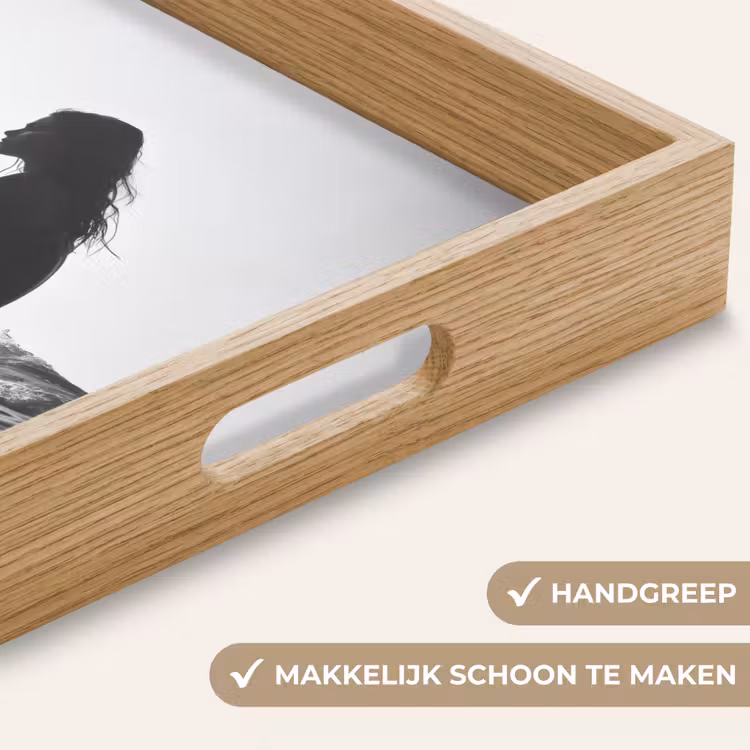 Silhouet - Vrouw - Surfplank - Water Dienblad Rechthoek middel -USP_HandgreepNL