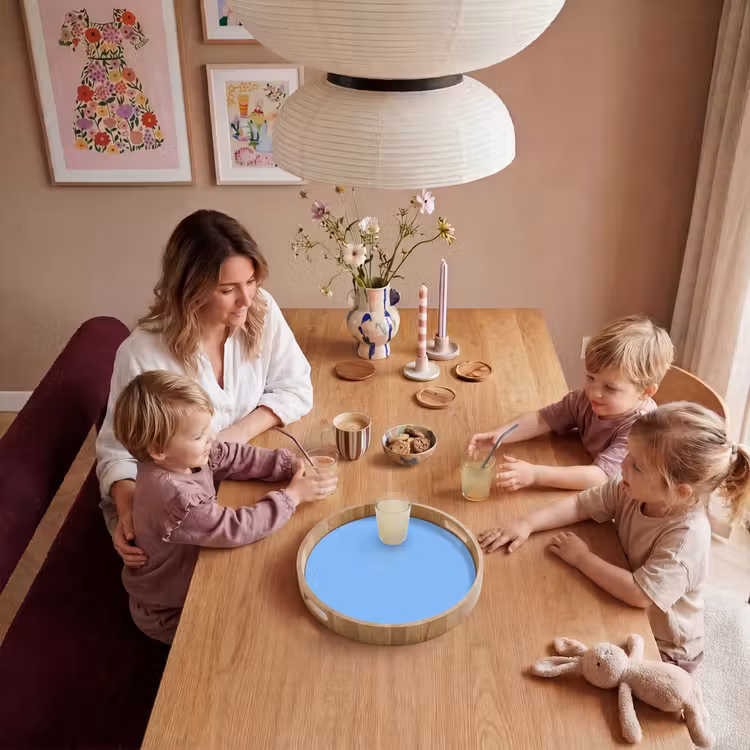 Sky - Glow - Blauw Dienblad Rond middel 914 -sfeer4
