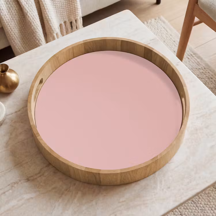 Soft - Blush - Roze Dienblad Rond middel 914 -sfeer1