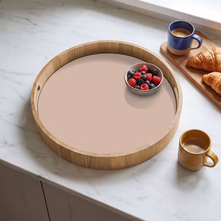 Soft - Clay - Nude Dienblad Rond middel 914 -sfeer2