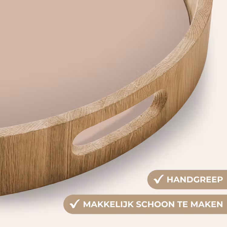 Soft - Clay - Nude Dienblad Rond middel 914 -USP_HandgreepNL