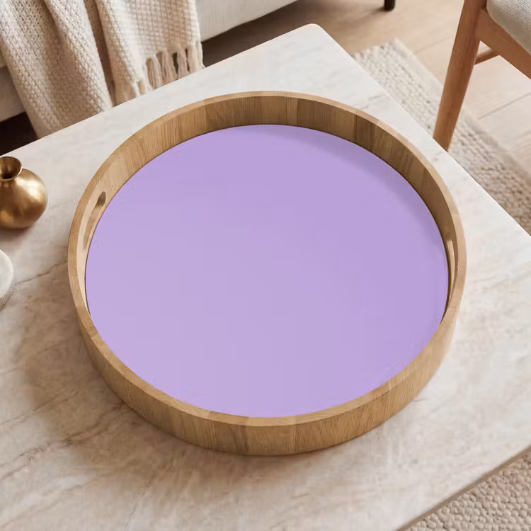 Soft - Lavender - Paars Dienblad Rond middel 914 -sfeer1