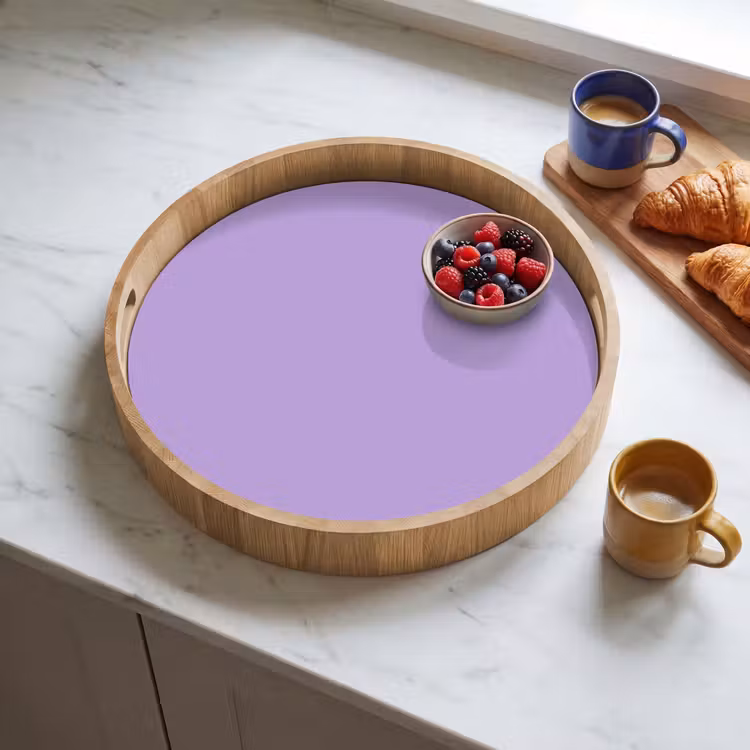 Soft - Lavender - Paars Dienblad Rond middel 914 -sfeer2