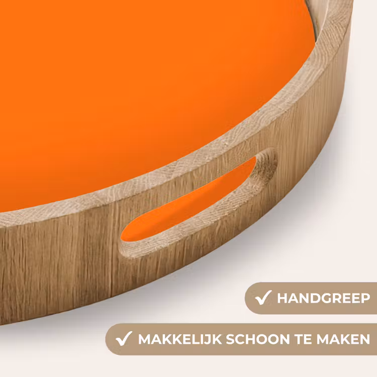 Spiced - Pumpkin - Oranje Dienblad Rond middel 914 -USP_HandgreepNL