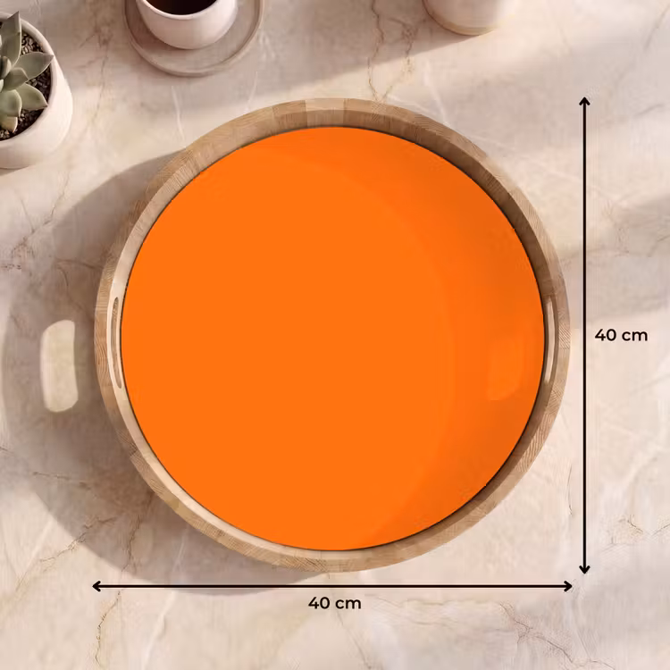 Spiced - Pumpkin - Oranje Dienblad Rond middel 914 -USP_Formaat