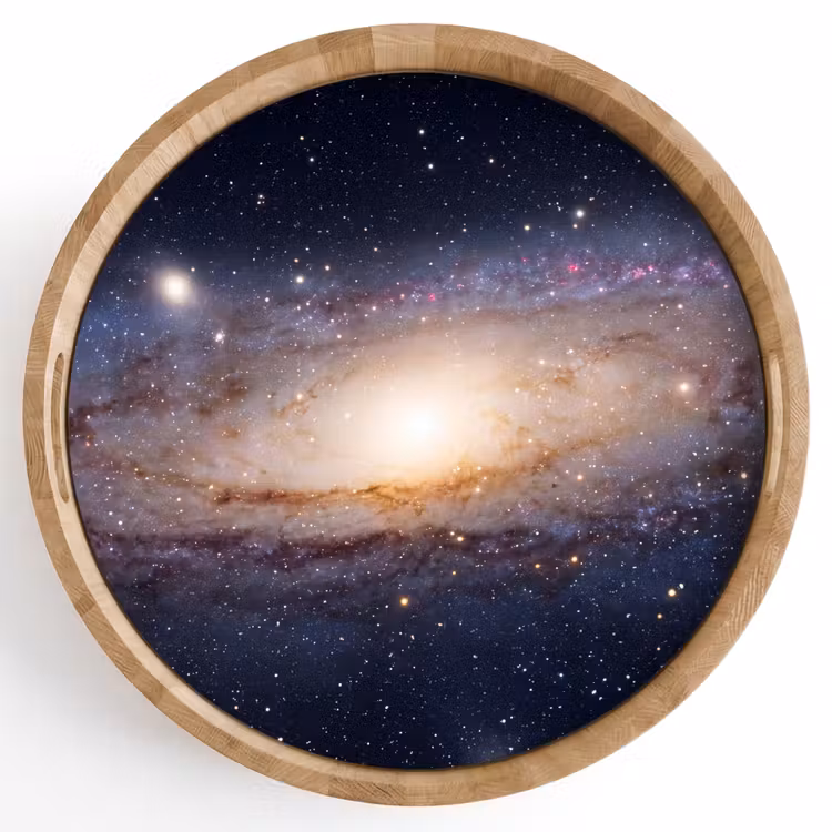Dienblad - Sterrenstelsel - Ruimte - Kosmos - Sterrenstelsel - Ruimte - Kosmos Dienblad Rond middel
