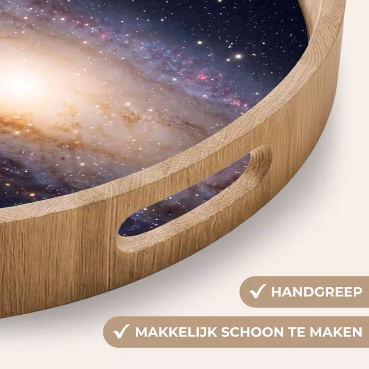 Dienblad - Sterrenstelsel - Ruimte - Kosmos - Sterrenstelsel - Ruimte - Kosmos Dienblad Rond middel