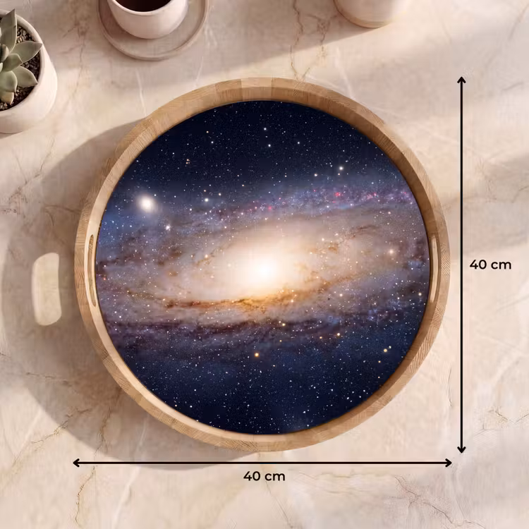 Dienblad - Sterrenstelsel - Ruimte - Kosmos - Sterrenstelsel - Ruimte - Kosmos Dienblad Rond middel