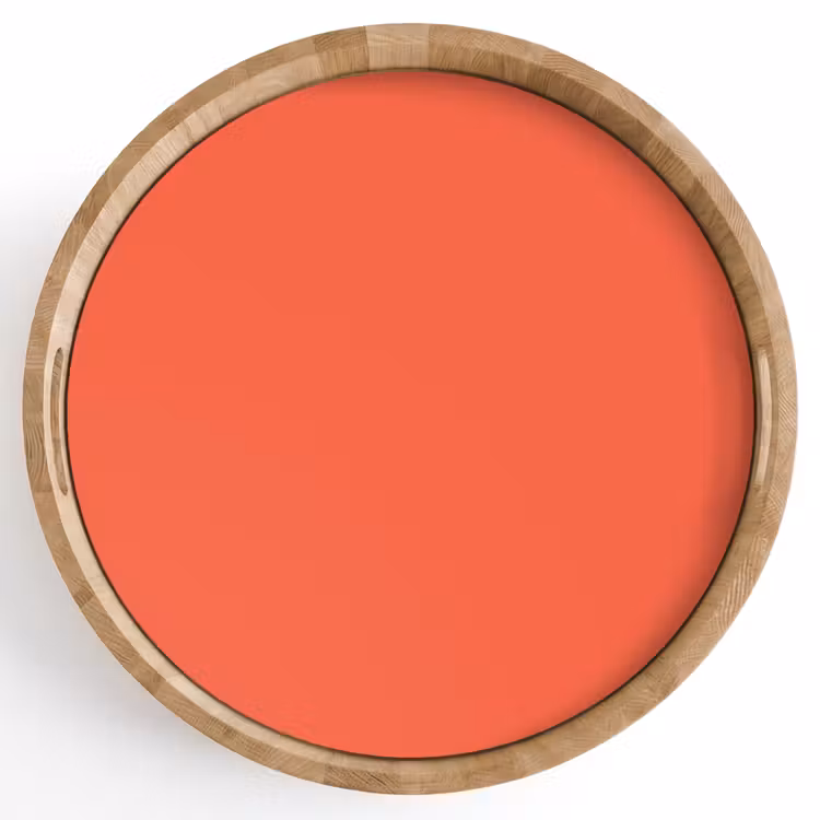 Sunset - Salmon - Oranje Dienblad Rond middel 914 -z3d_shopping