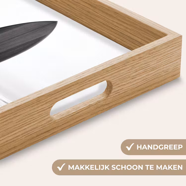 Surfplank - Zand - Zee Dienblad Rechthoek middel -USP_HandgreepNL