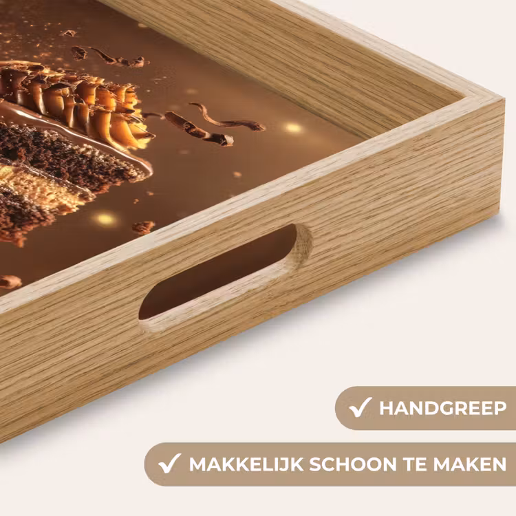 Taart - Chocolade - Eten - Brownie Dienblad Rechthoek middel -USP_HandgreepNL