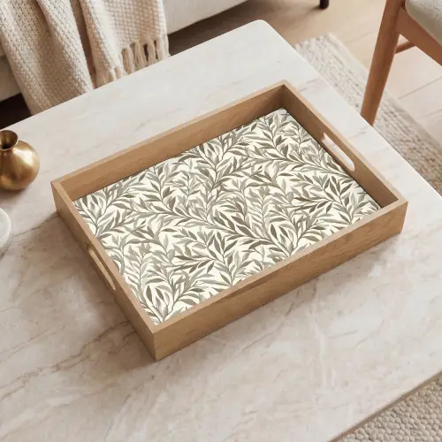 Takken - Botanisch - Taupe Dienblad Rechthoek middel 911 -sfeer1