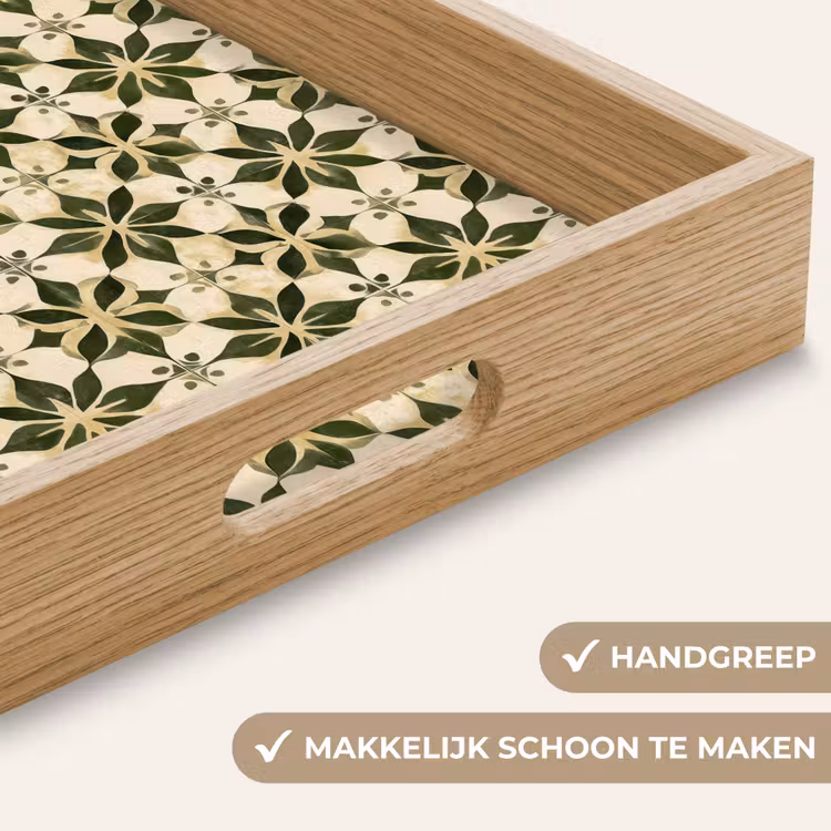 Tegel - Dessin - Groen Dienblad Rechthoek middel 911 -USP_HandgreepNL