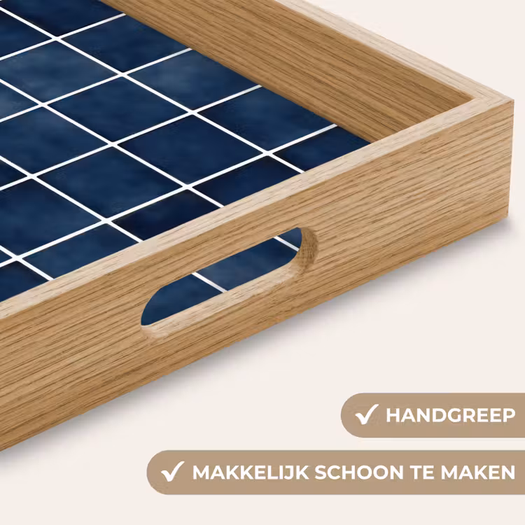 Tegel - Modern - Blauw Dienblad Rechthoek middel 911 -USP_HandgreepNL