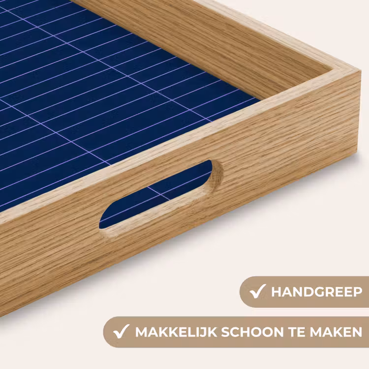 Tegels - Langwerpig - Blauw Dienblad Rechthoek middel 911 -USP_HandgreepNL