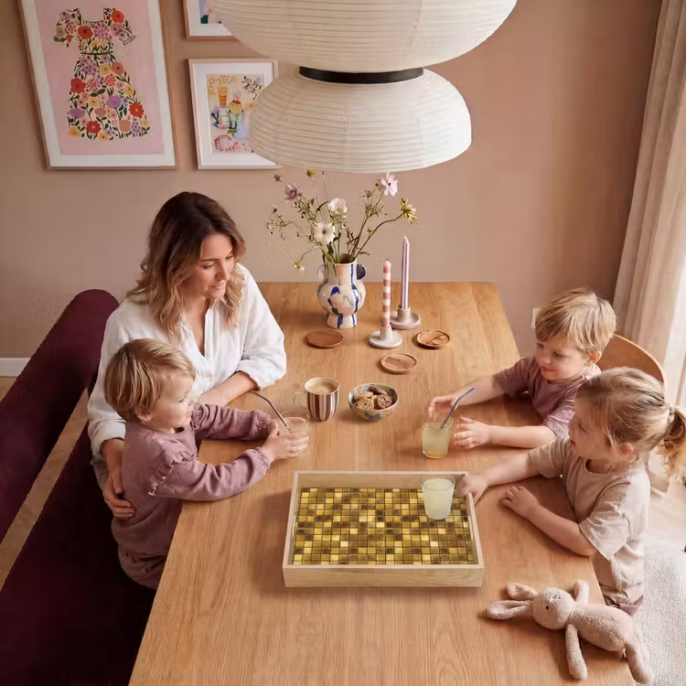 Tegels - Mozaïek - Luxe - Warm Goud Dienblad Rechthoek middel 911 -sfeer4