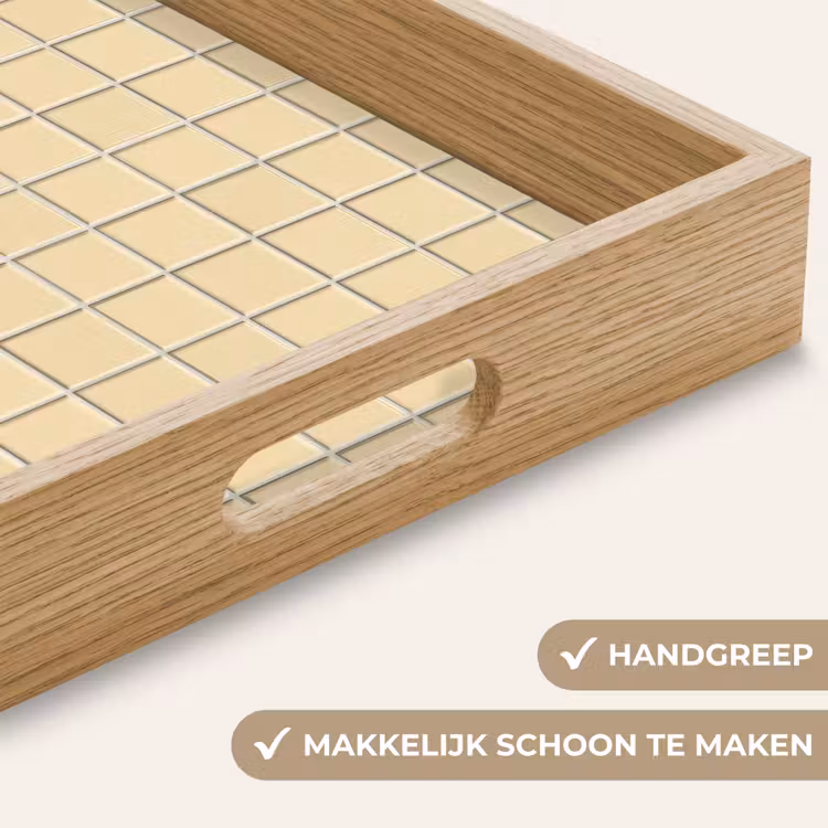 Tegels - Patroon - Crème Dienblad Rechthoek middel 911 -USP_HandgreepNL