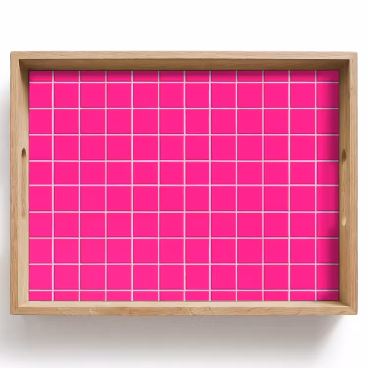 Tegels - Vierkant - Fuchsia Dienblad Rechthoek middel 911 -z3d_shopping