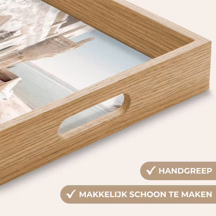 Terras - Stoelen - Strand - Beige Dienblad Rechthoek middel -USP_HandgreepNL