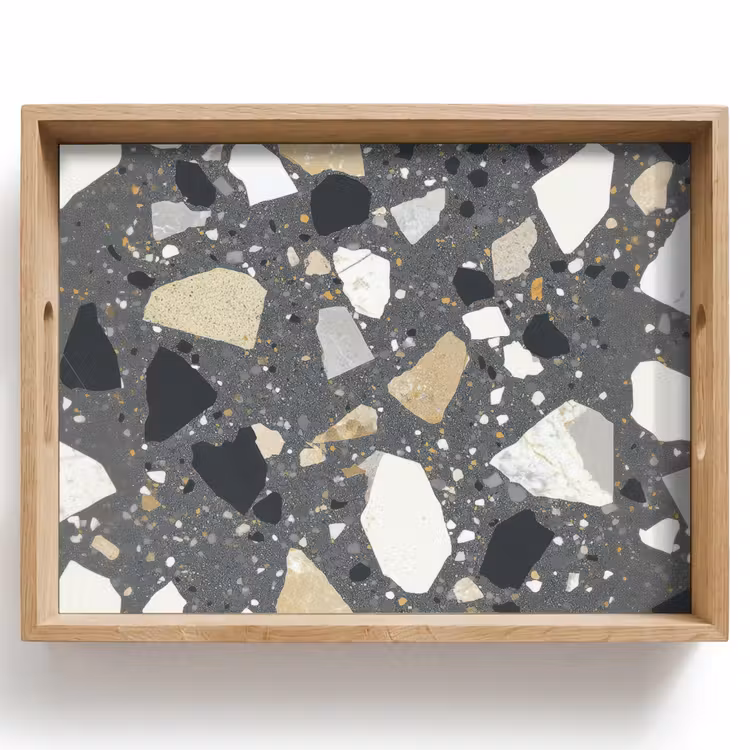 Terrazzo - Decoratie - Interieur - Stenen Dienblad Rechthoek middel -z3d_shopping