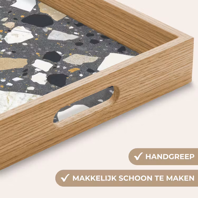 Terrazzo - Decoratie - Interieur - Stenen Dienblad Rechthoek middel -USP_HandgreepNL