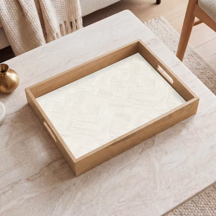 Textuur - Abstract - Beige Dienblad Rechthoek middel 911 -sfeer1