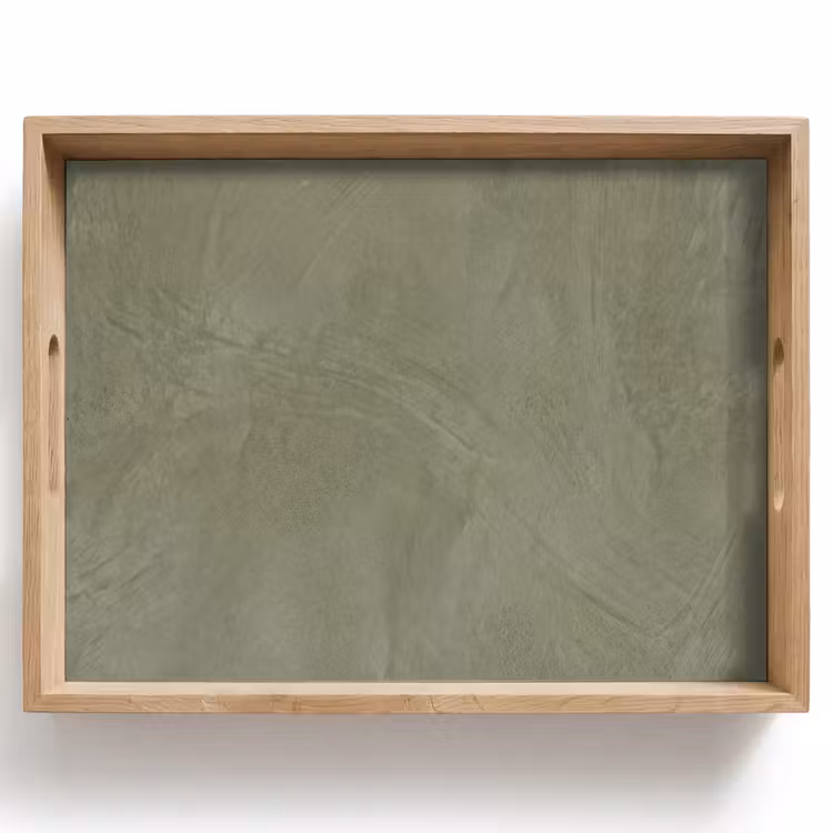Textuur - Betonlook - Achtergrond - Modern - Groen Dienblad Rechthoek middel -z3d_shopping