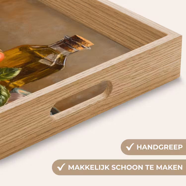 Tomaten - Olijfolie - Stilleven Dienblad Rechthoek middel -USP_HandgreepNL