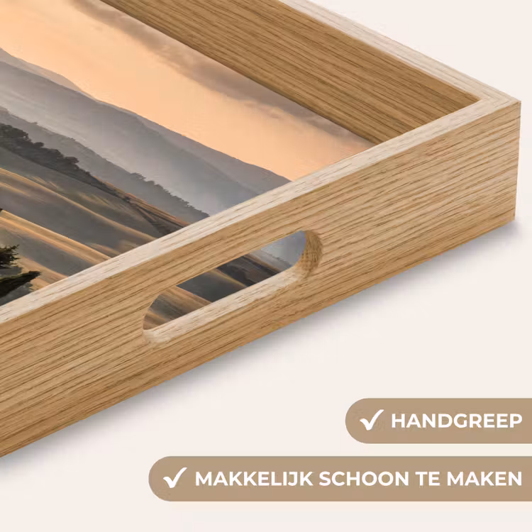 Toscaans - Landschap - Heuvels Dienblad Rechthoek middel -USP_HandgreepNL
