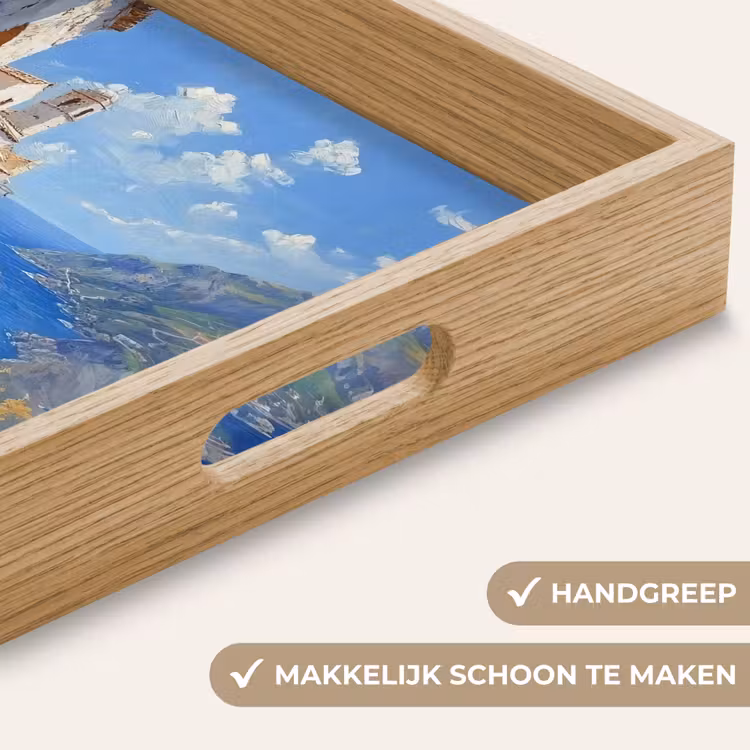 Trap - Huizen - Berglandschap - Zee Dienblad Rechthoek middel -USP_HandgreepNL