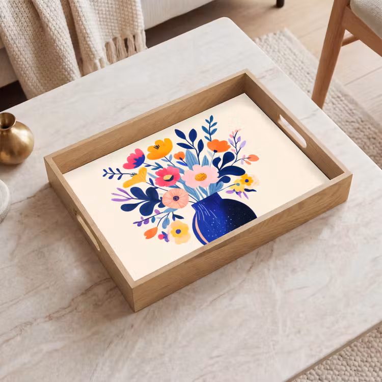 Vaas - Bloemen - Boeket Dienblad Rechthoek middel -sfeer1