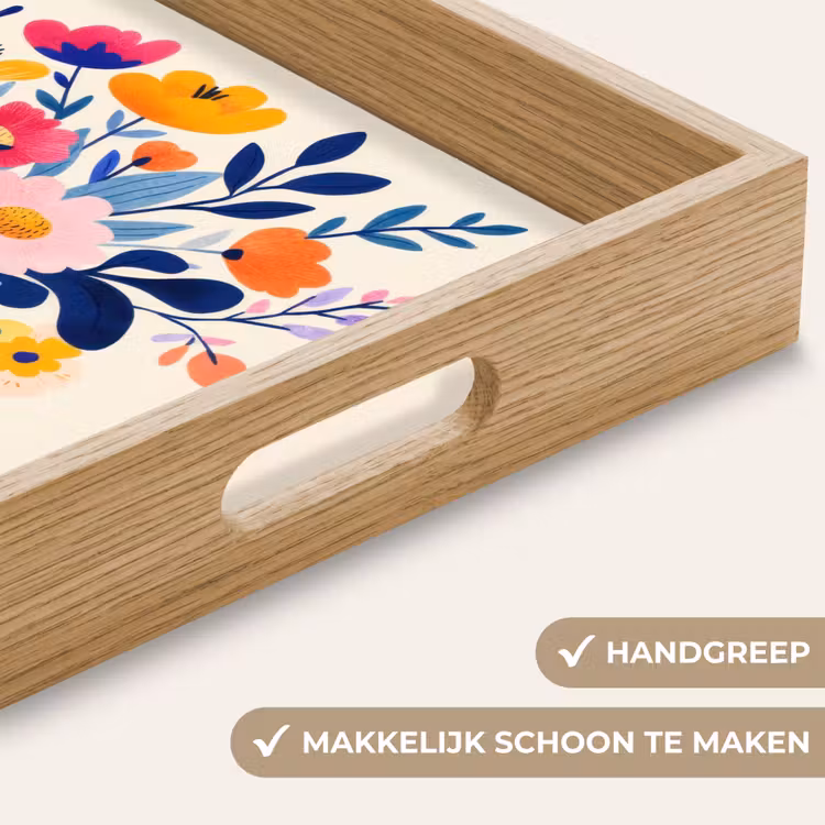 Vaas - Bloemen - Boeket Dienblad Rechthoek middel -USP_HandgreepNL