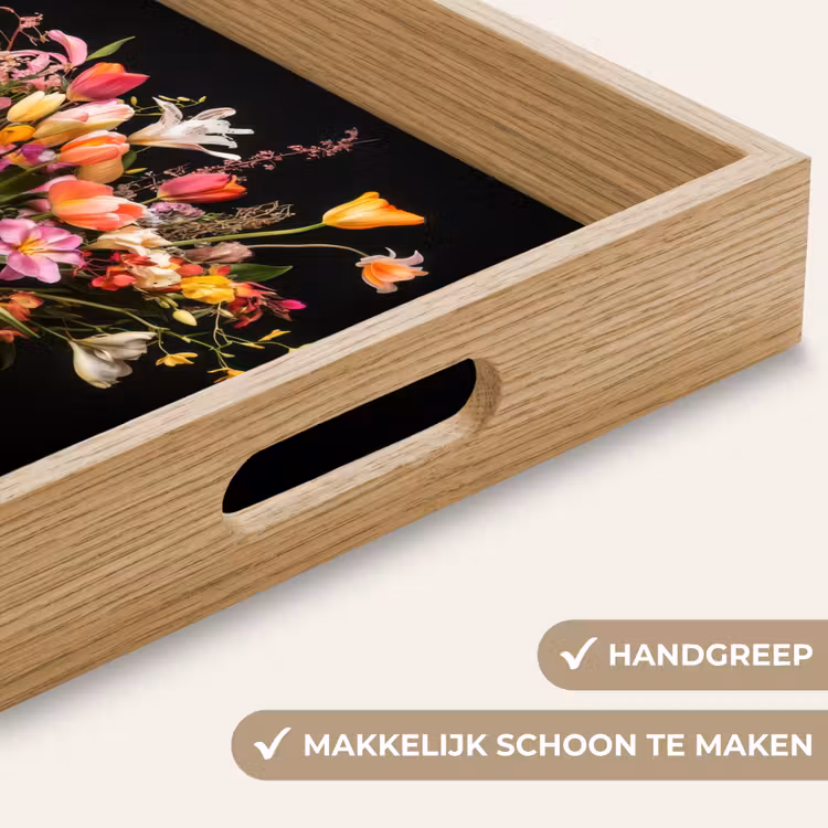 Vaas - Bloemen - Tulpen Dienblad Rechthoek middel -USP_HandgreepNL