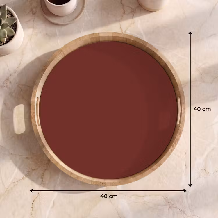 Valentine - Velvet - Rood Dienblad Rond middel 914 -USP_Formaat
