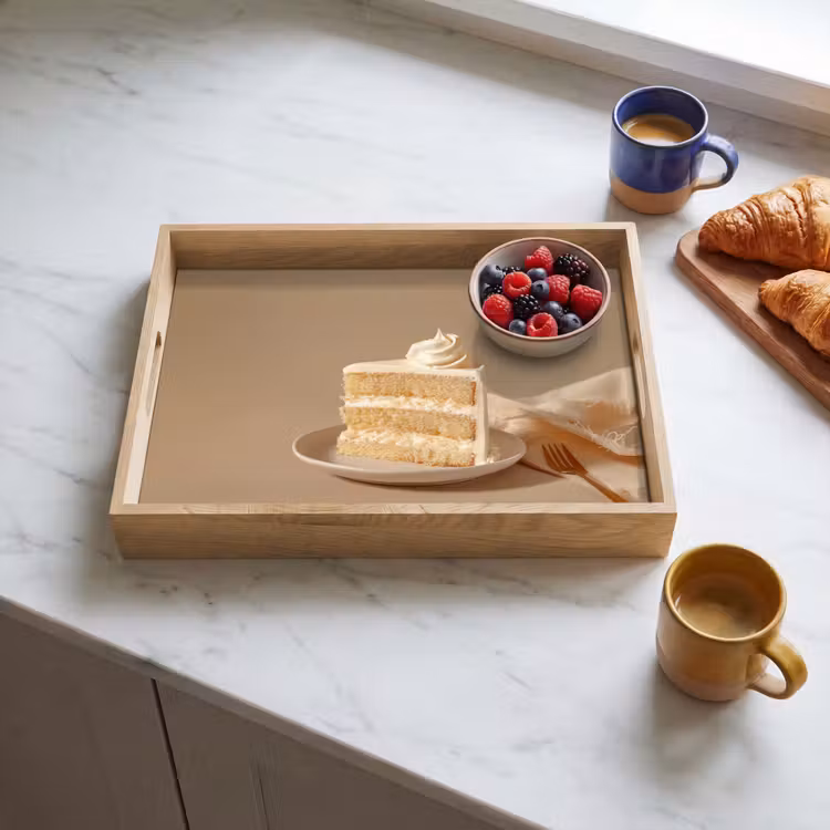Vanilletaart - Cake - Romig Dienblad Rechthoek middel -sfeer2