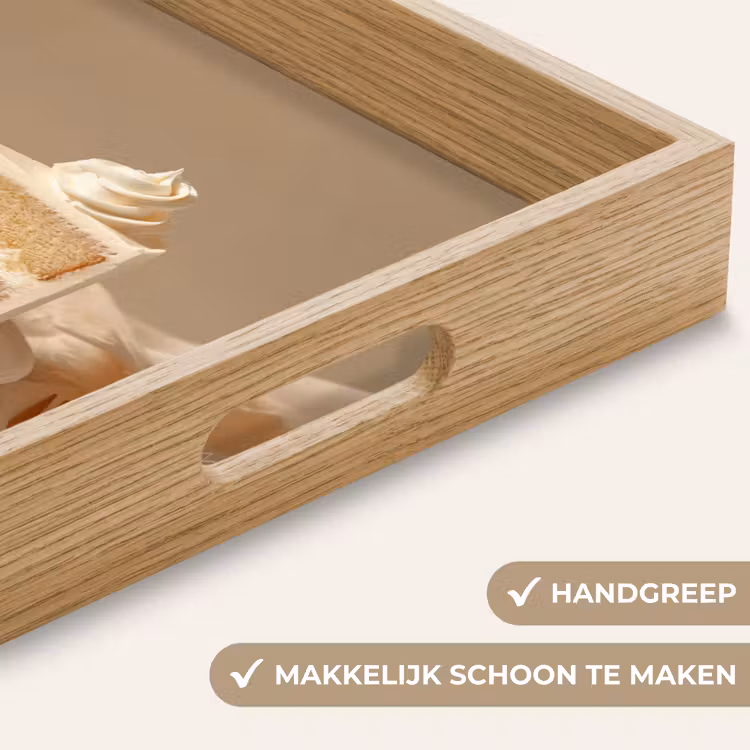 Vanilletaart - Cake - Romig Dienblad Rechthoek middel -USP_HandgreepNL
