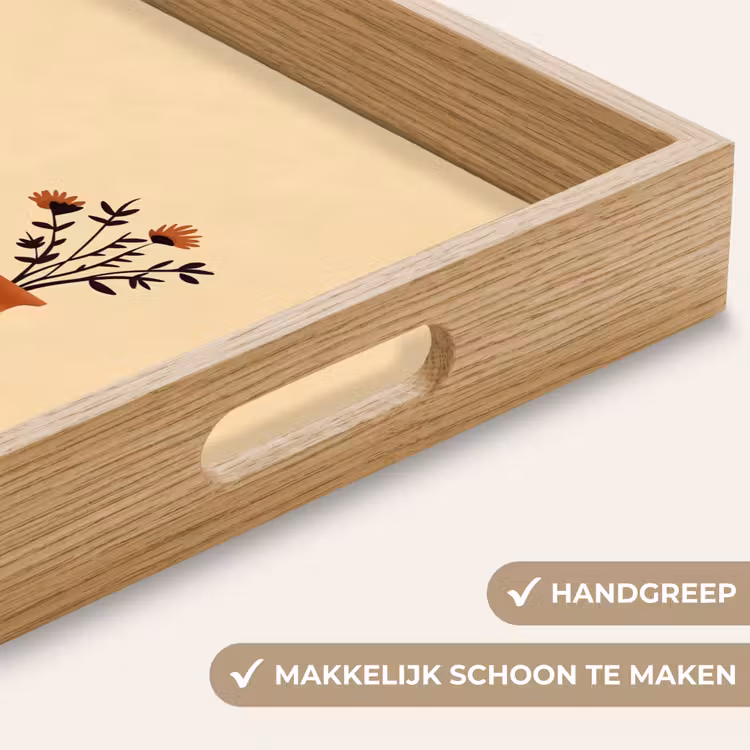 Vazen - Bloemen - Bladeren - Minimalistisch Dienblad Rechthoek middel -USP_HandgreepNL