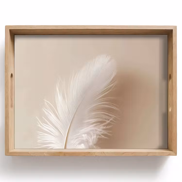 Veer - Minimalistisch - Roze Dienblad Rechthoek middel -z3d_shopping