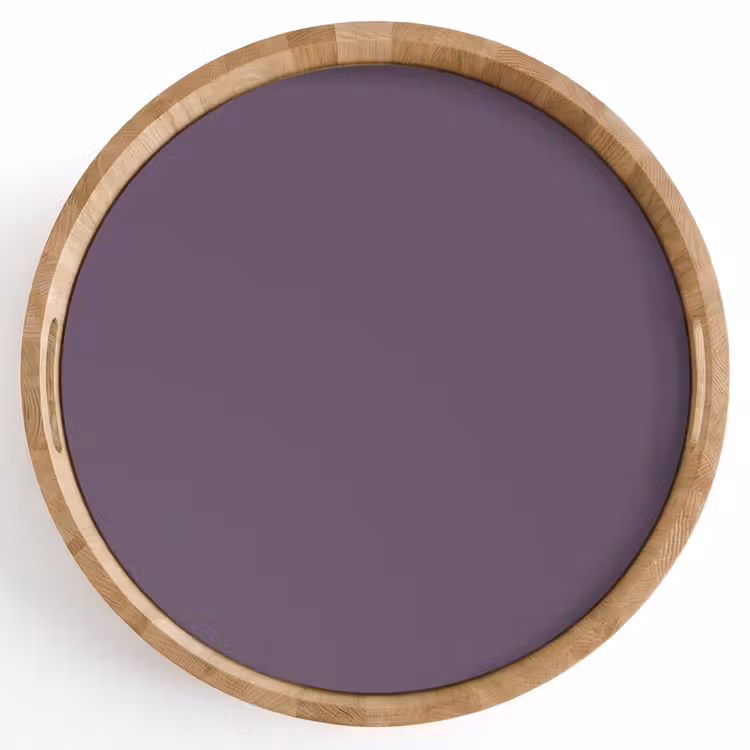 Velvet - Aubergine - Paars Dienblad Rond middel 914 -z3d_shopping