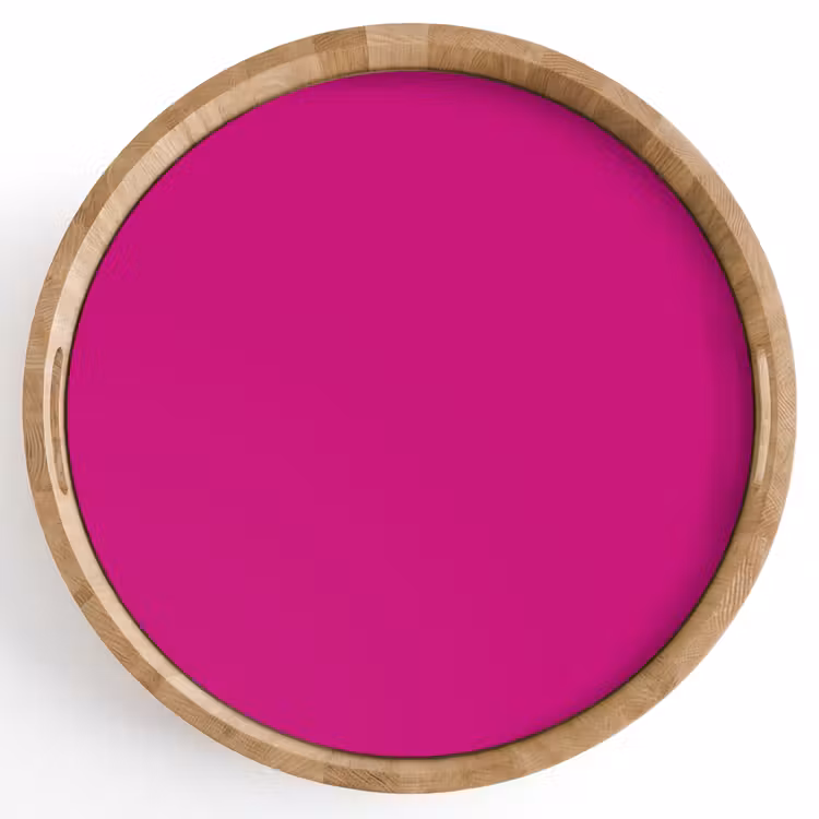 Velvet - Magenta - Roze Dienblad Rond middel 914 -z3d_shopping