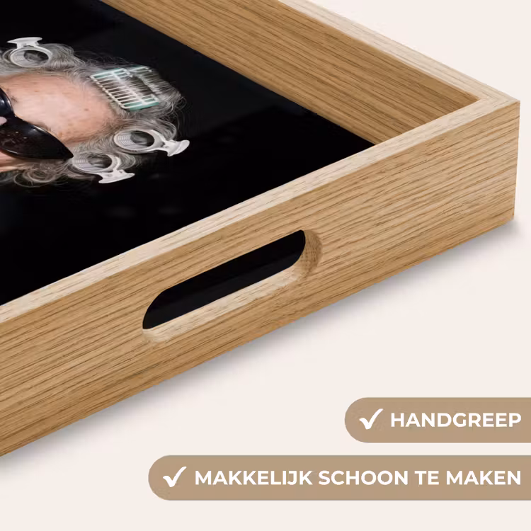 Verjaardag - Krulspeld - Oma Dienblad Rechthoek middel -USP_HandgreepNL