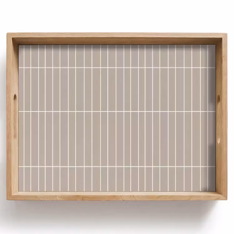 Verticaal - Wandtegel - Licht Beige Dienblad Rechthoek middel 911 -z3d_shopping