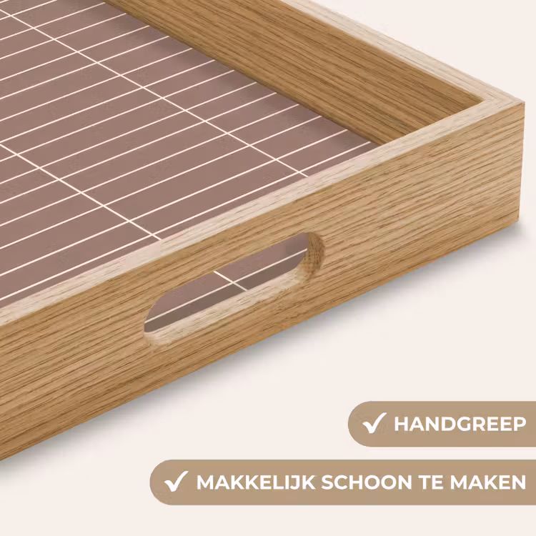 Verticaal - Wandtegel - Terracotta Dienblad Rechthoek middel 911 -USP_HandgreepNL